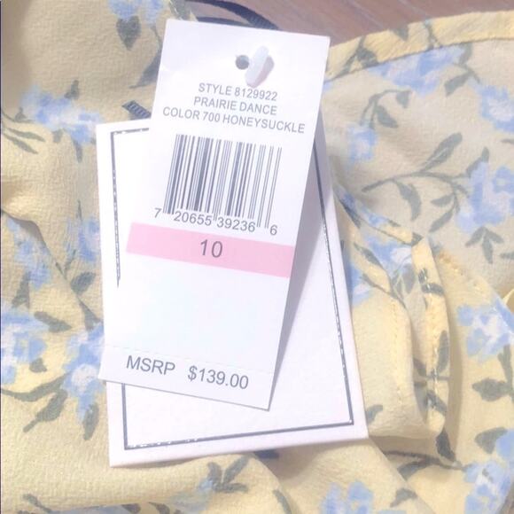 NWT! 1.STATE Floral Prairie Dance Dress in size 10 - Picture 7 of 8